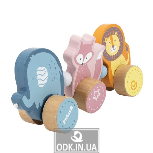 Wooden wheelchair Viga Toys PolarB Animals (44023)