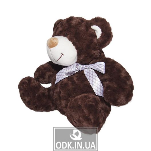 М'яка Іграшка - Ведмідь коричневий з бантом (40 См)