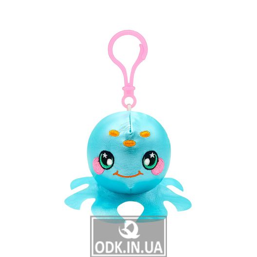 Fragrant Soft Toy Squeezamals S3 - Candy Octopus (On Clips)