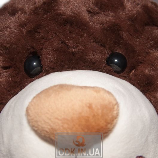 М'яка Іграшка - Ведмідь коричневий з бантом (40 См)