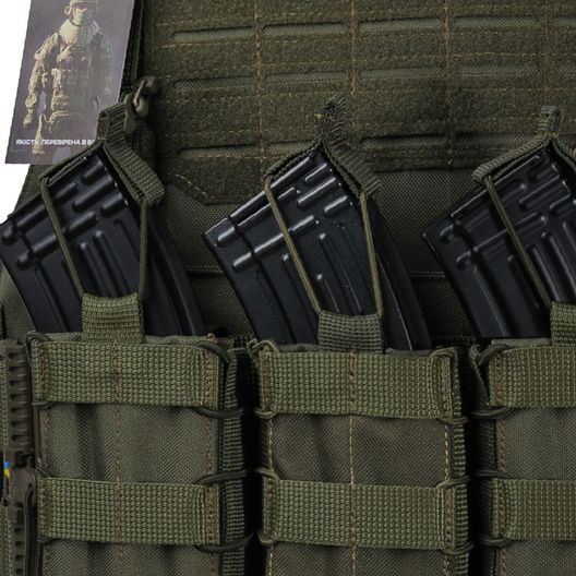 Плитоноска Warmor gen.4. 4 підсумка. Олива.