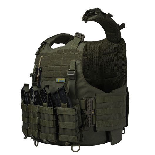 Плитоноска Warmor gen.4. 4 підсумка. Олива.