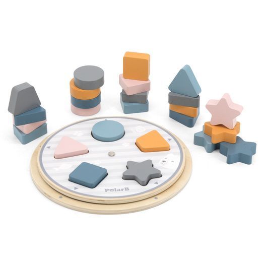Дерев'яна гра-сортер Viga Toys PolarB Фігури (44050)