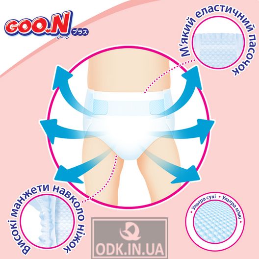Goo.N Plus diapers for children (S, 4-8 kg)