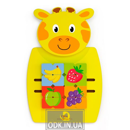 Biziboard Viga Toys Giraffe with fruit (50680)