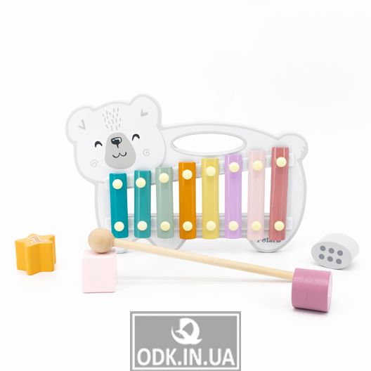 Музична іграшка Viga Toys PolarB Ксилофон-ведмедик (44026)