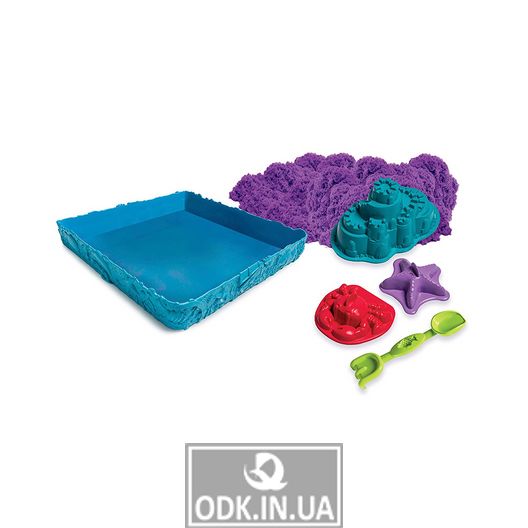Set of Sand for Children's Creativity - Kinetic Sand Sand Castle (Purple)