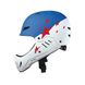 Protective racing helmet MICRO - White and blue (S)
