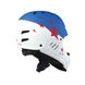 Защитный гоночный шлем MICRO - Бело-голубой (S)
