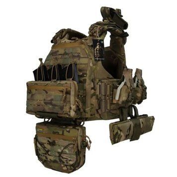 Плитоноска Warmor Gen.6 PRO MAX. Мультикам. Максимальний набір підсумків (00000003404)