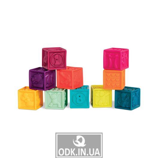Educational Silicone Cubes - Let's Count! (Soft Colors)