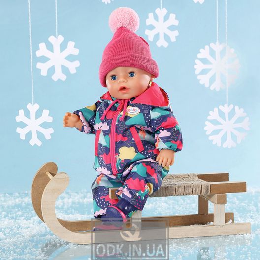 Set of clothes for the doll BABY Born Deluxe series - Snowy winter
