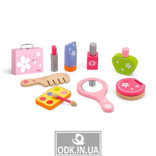 Дерев'яний ігровий набір Viga Toys Усе для макіяжу (50531)
