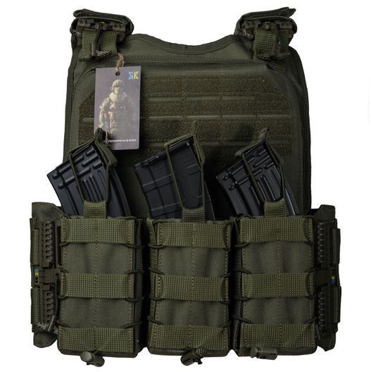 Плитоноска Ares gen.2. 3 підсумки АК. Олива