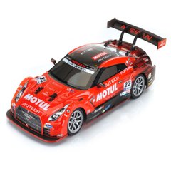 The car is radio-controlled - Nissan (drift, 1:16)
