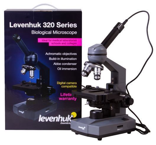 Мікроскоп цифровий Levenhuk D320L BASE, 3 Мпікс, монокулярний
