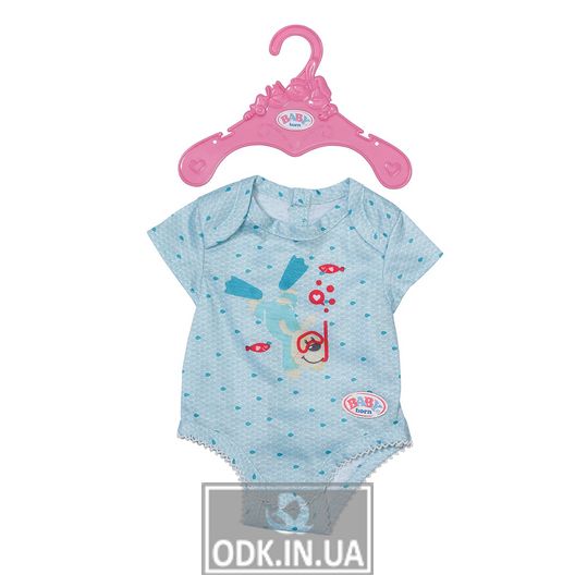 Одежда для куклы BABY born - Боди S2 (голубое)