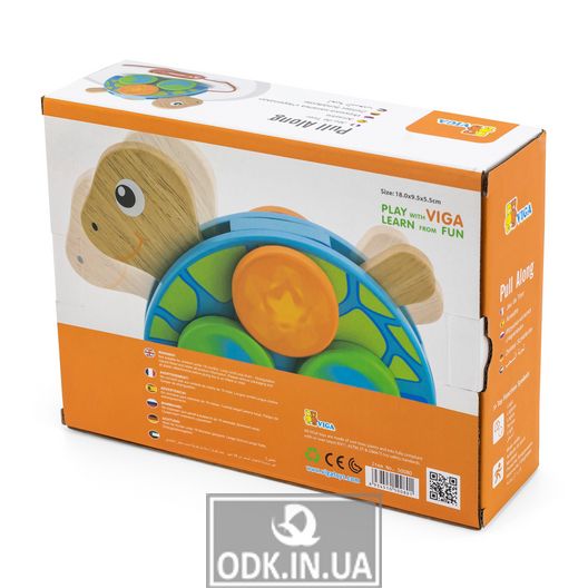 Wooden wheelchair Viga Toys Turtle (50080)