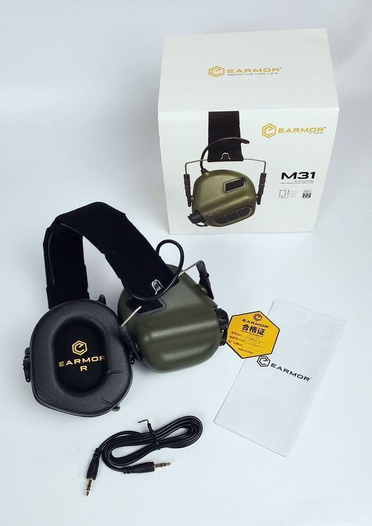 Активні навушники OPSMEN EARMOR M31 22dB NRR olive (Олива)
