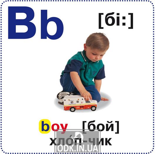 Smart cards. English alphabet. ABC. 18 cards