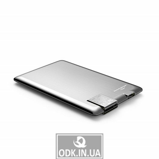 Портативна Батарея Xoopar – Power Card (Срібляста, 1300Ма*Год)