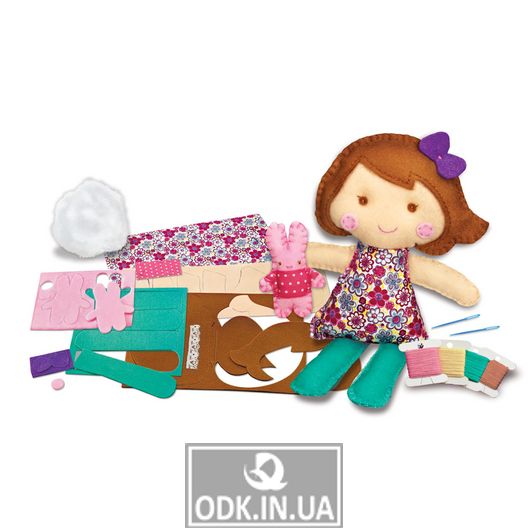 Набор для шитья игрушки 4M Кукла с кроликом (00-02765)