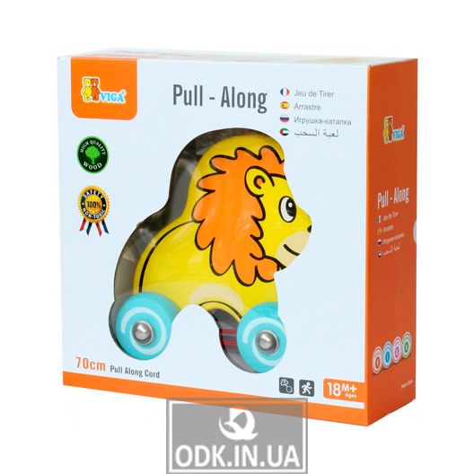 Wooden wheelchair Viga Toys Lion (50090)
