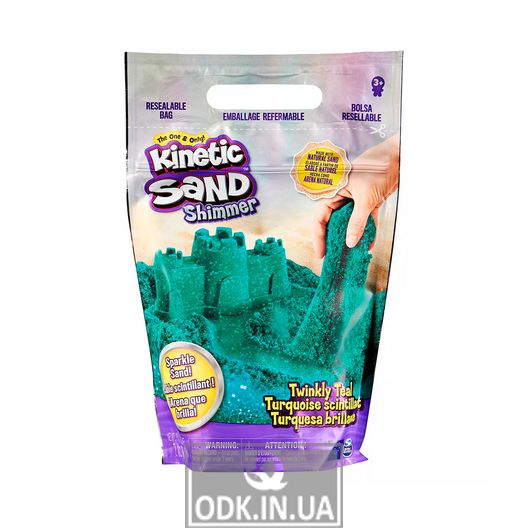 Пісок для дитячої творчості - Kinetic Sand Бірюзовий блиск