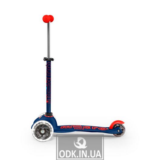 MICRO scooter of the Mini Deluxe LED series "- Dark blue"