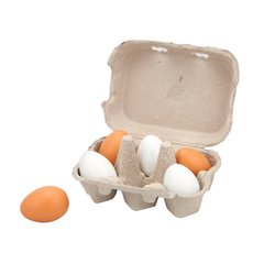 Toy products Viga Toys Wooden eggs in a tray, 6 pcs. (59228)