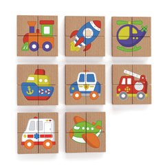 Magnetic puzzles Viga Toys Transport, 32 el. (50723FSC)