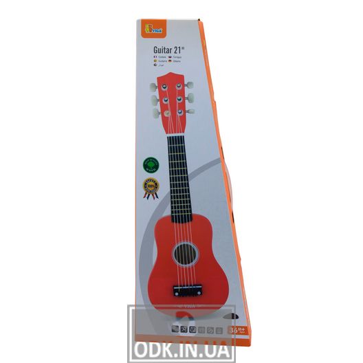 Музична іграшка Viga Toys Гітара, червоний (50691)