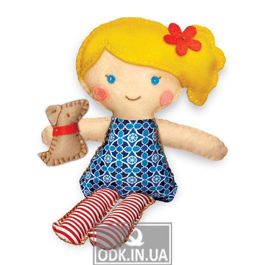 Набор для шитья игрушки 4M Кукла со щенком (00-02767)