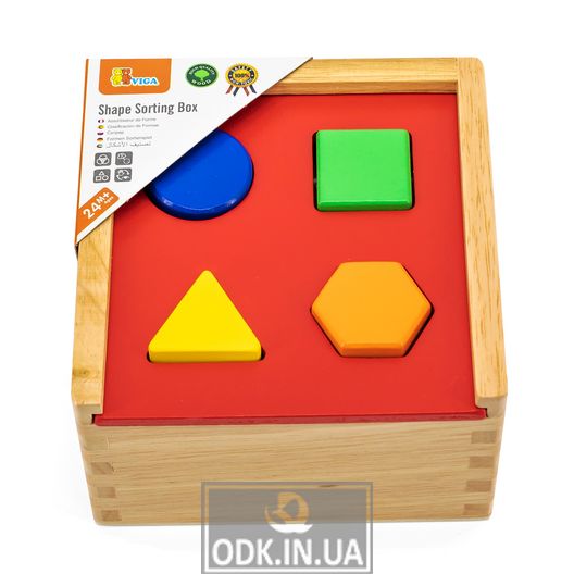 Wooden Sorter Viga Toys Geometric Shapes (50844)