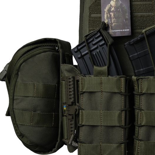 Плитоноска Ares gen.2 з підсумками. Олива