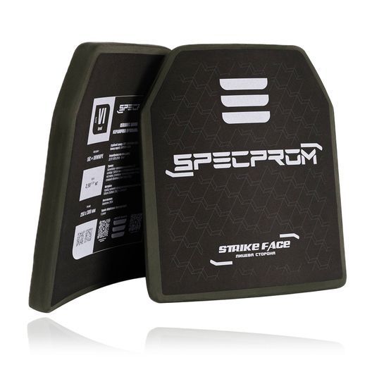 Керамічна бронепліта S-Line 6-го класу SPECPROM. Вага 2.9 кг. Розмір 25 на 30 см (00000002677)