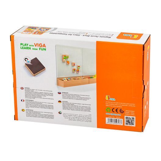 Магнітні пазли Viga Toys Транспорт, 32 ел. (50723FSC)