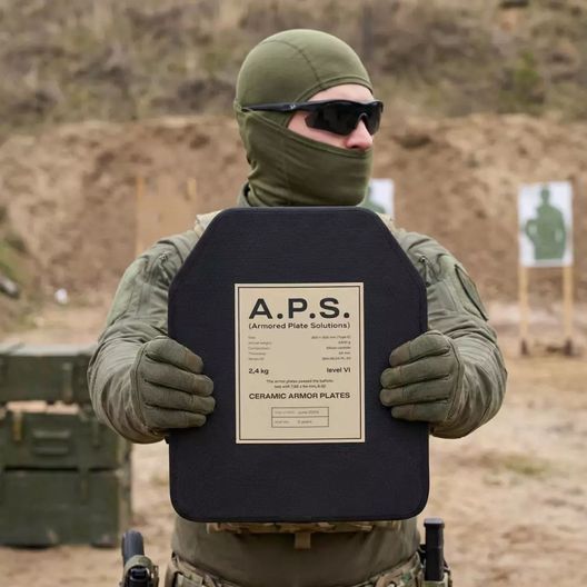 Керамічні плити 6 класу (комплект 2 шт) Вага 4.8 кг. Розмір M (25х30 см) A.P.S.