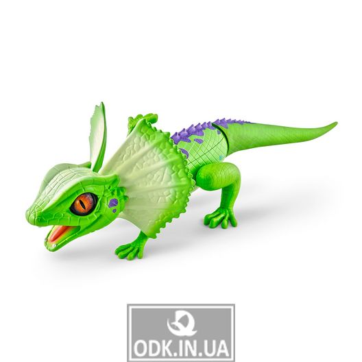 Интерактивная игрушка Robo Alive - Зеленая плащеносная ящерица