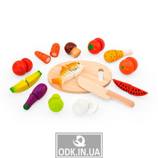 Toy products Viga Toys Sliced wood food (59560)