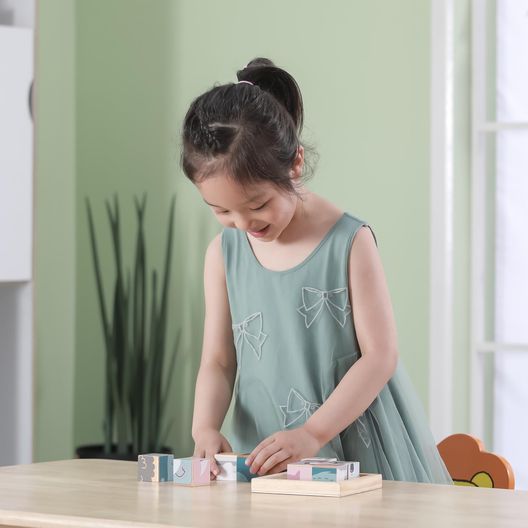 Дерев'яні кубики-пазл Viga Toys PolarB Звірята (44024)