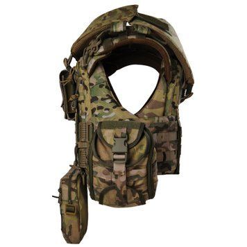 Плитоноска жіноча Warmor gen.3 FL MAX (for Ladies) (без плит). З максимальним набором підсумків, захистом шиї по 1 класу ДСТУ. Мультикам.