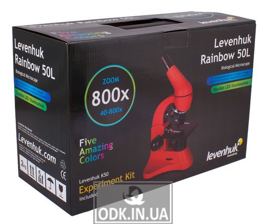 Мікроскоп Levenhuk Rainbow 50L Lime\Лайм