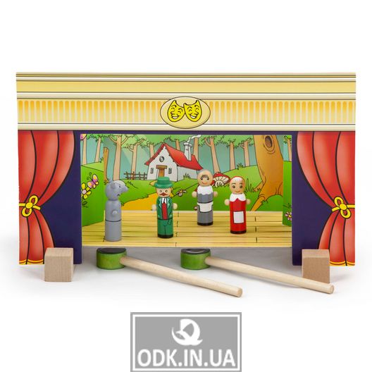 Дерев'яний ігровий набір Viga Toys Магнітний театр (56005)