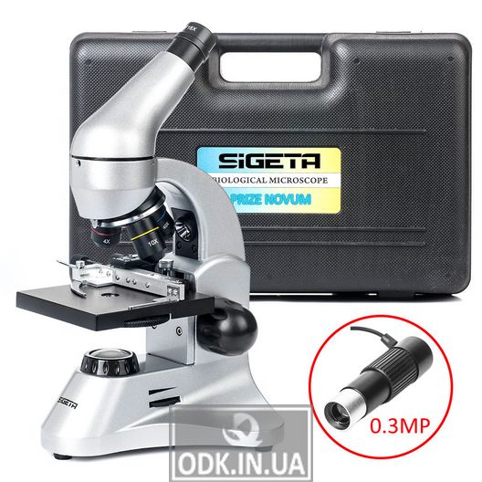 SIGETA PRIZE NOVUM 20x-1280x with 0.3Mp camera (in case)