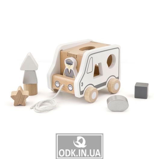 Дерев'яна каталка-сортер Viga Toys Вантажівка (51612)