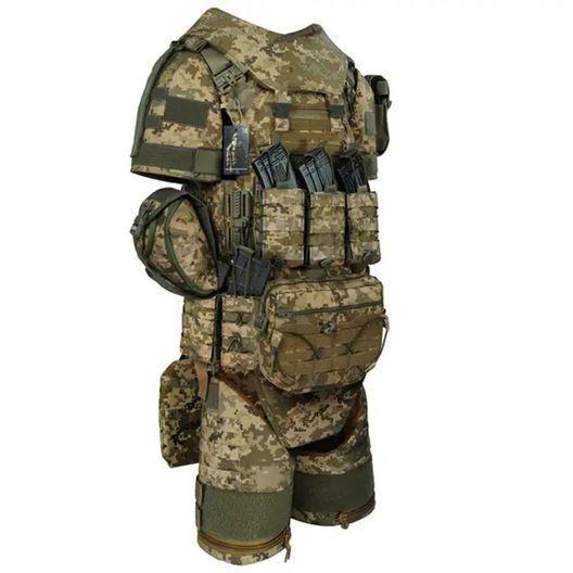 Бронежилет 6 класу Warmor Gen.3 FullSet SPECPROM. Балістичні пакети 2 класи. Піксель (ММ14) (00000003454)