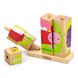 Wooden cubes pyramid Viga Toys Insects (50158)