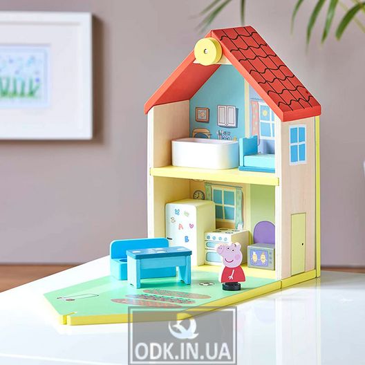 Peppa wooden game set - Peppa's house
