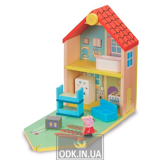 Peppa wooden game set - Peppa's house